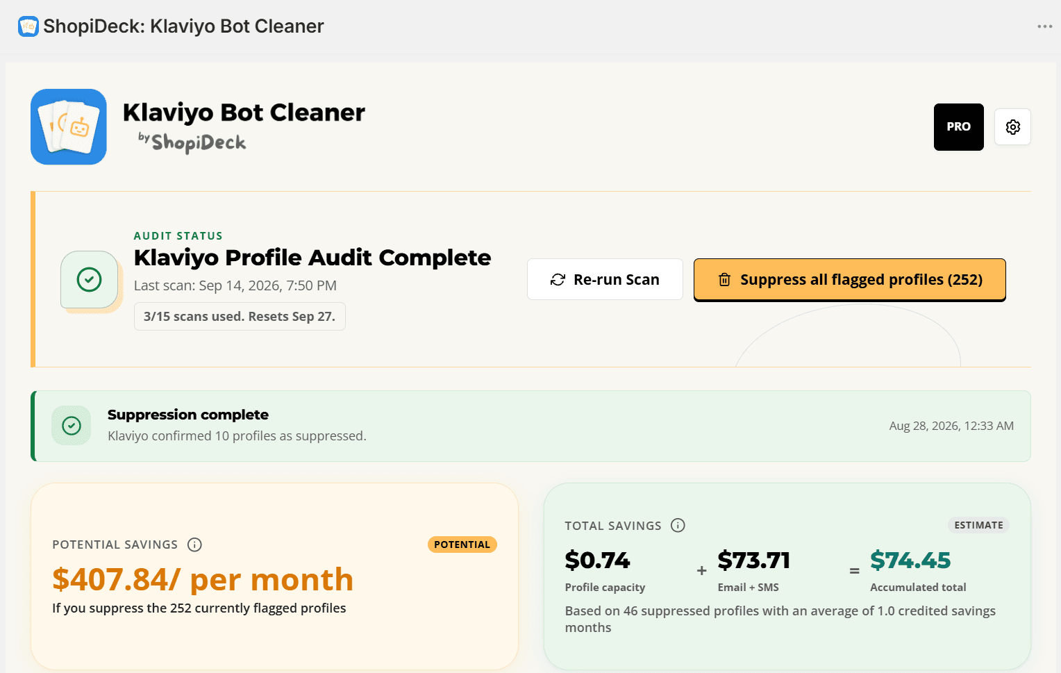 Cómo limpiar perfiles falsos de Klaviyo en Shopify sin borrar clientes reales